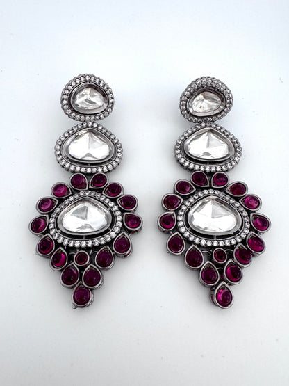 Anaya Statement Polki Earrings