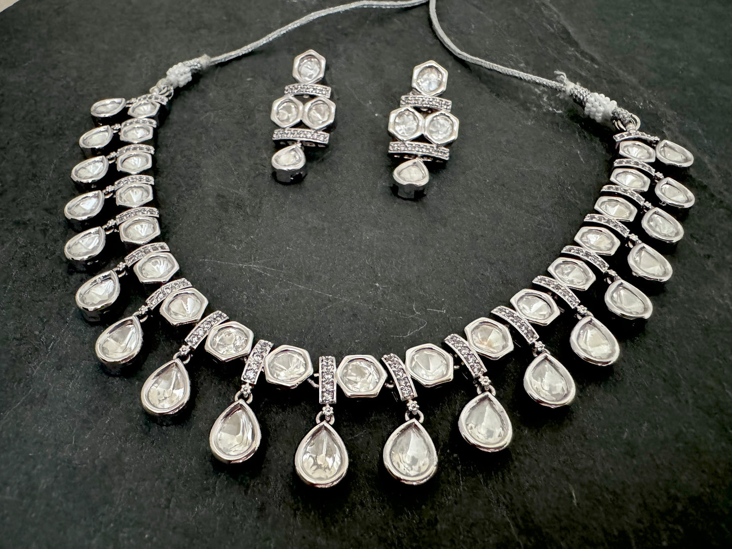 ISHA POLKI CZ NECKLACE SET