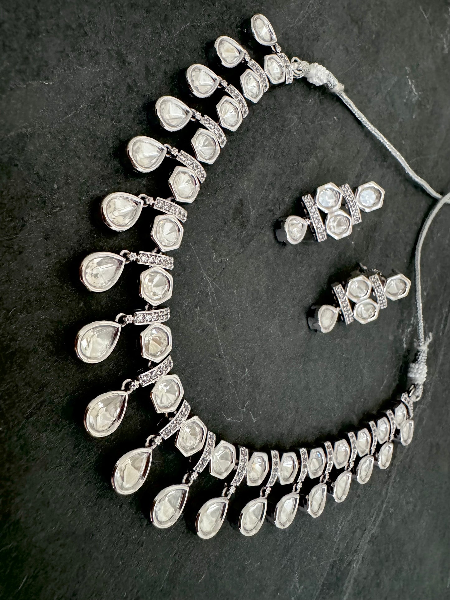 ISHA POLKI CZ NECKLACE SET