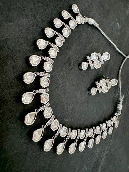 ISHA POLKI CZ NECKLACE SET