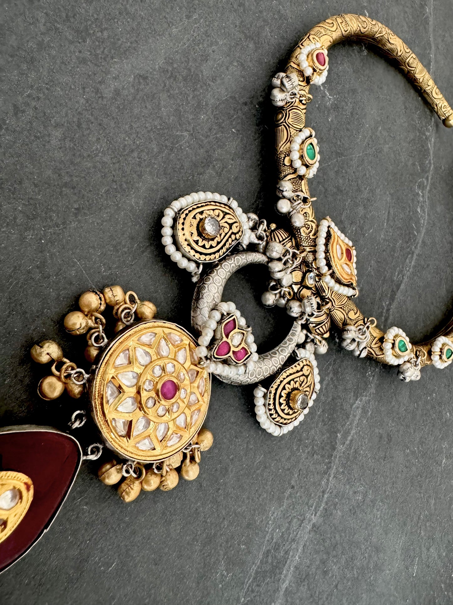 ANYA TWO-TONE HASLI PENDANT NECKLACE