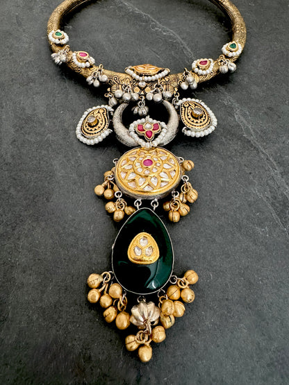 ANYA TWO-TONE HASLI PENDANT NECKLACE