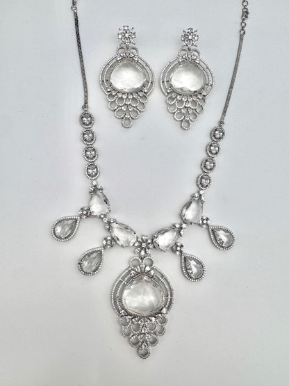 SARA CZ POLKI NECKLACE SET