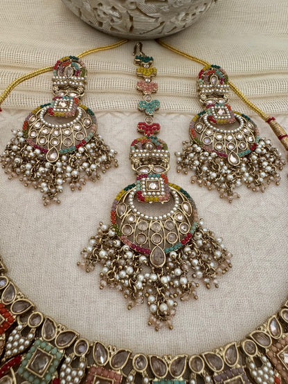 LEAH MULTICOLOR NECKLACE SET