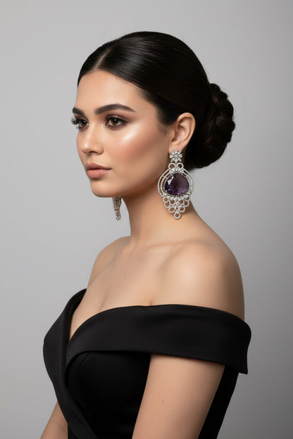 SARA CZ POLKI NECKLACE SET