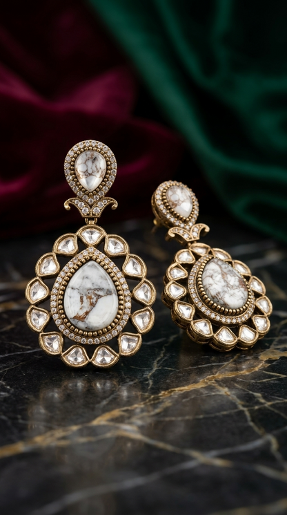 Devika Agate Pendant Necklace Set