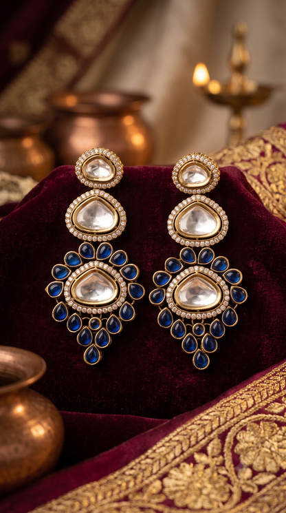 Anaya Moissanite Jhumka Earrings