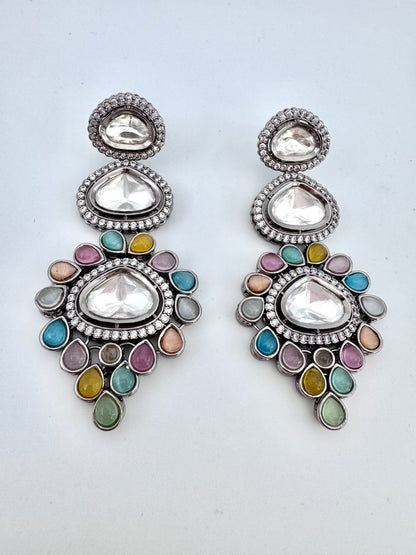 Anaya Statement Polki Earrings