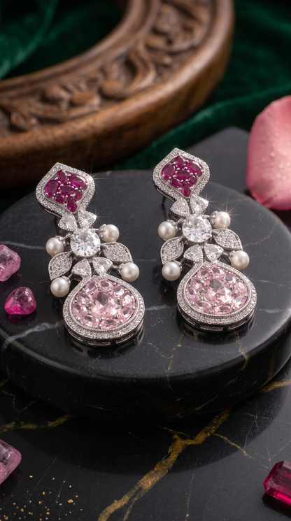 ARIELLE CZ STATEMENT NECKLACE SET