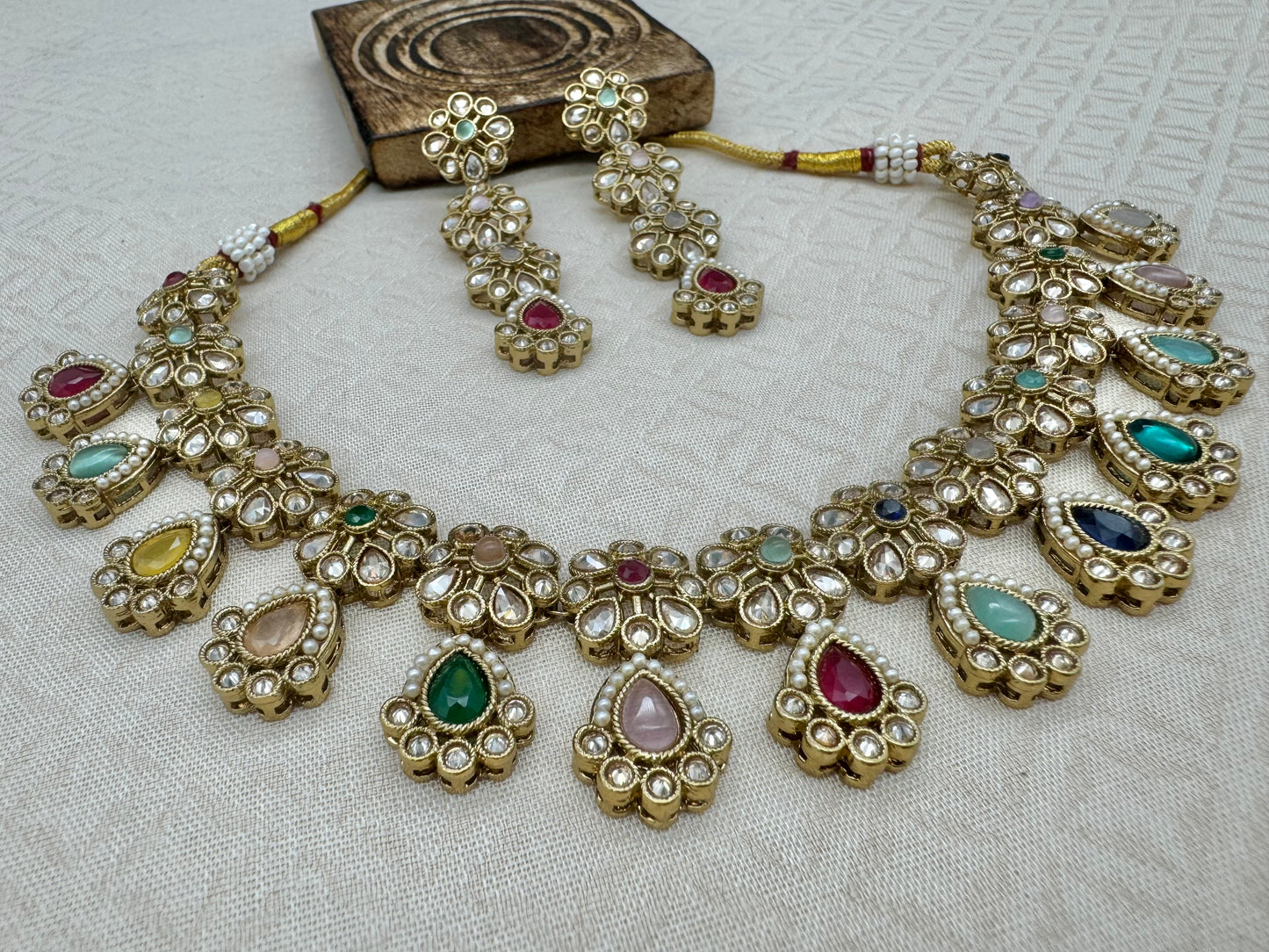 RIMAYA NAVRATAN MULTI NECKLACE SET