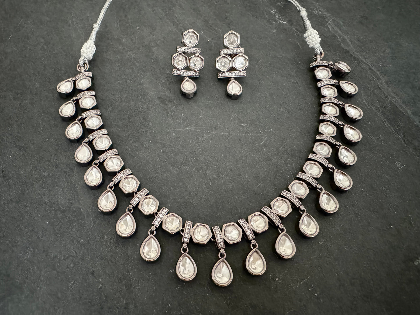 ISHA POLKI CZ NECKLACE SET