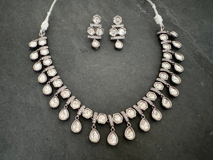 ISHA POLKI CZ NECKLACE SET