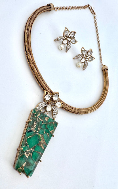 Aria Agate Hasli Necklace Set