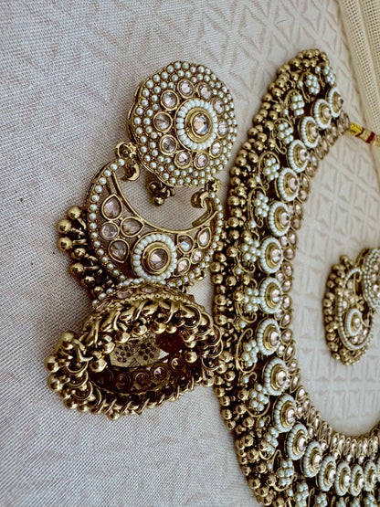 ARYA PEARL POLKI NECKLACE SET