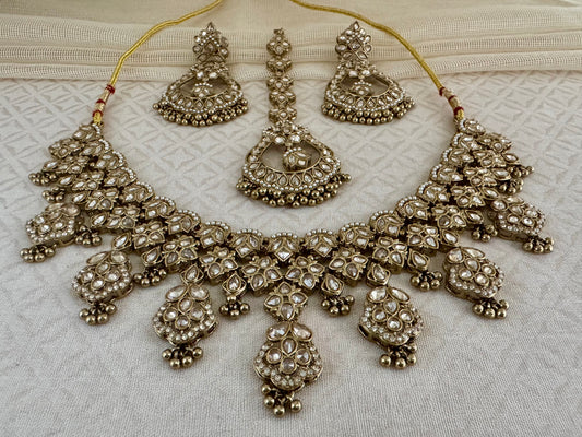 VEDA BRONZE GOLD NECKLACE SET