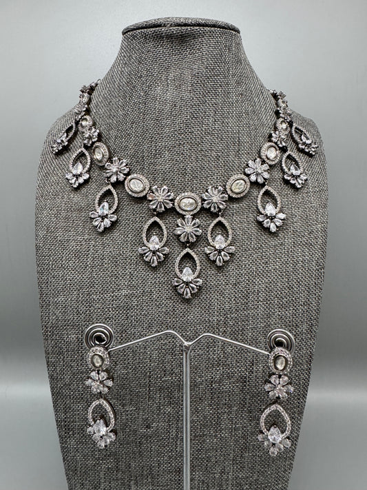 VERA VICTORIAN CZ NECKLACE SET