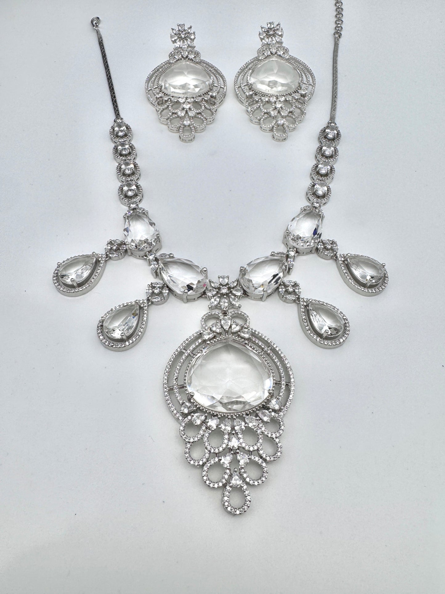 SARA CZ POLKI NECKLACE SET