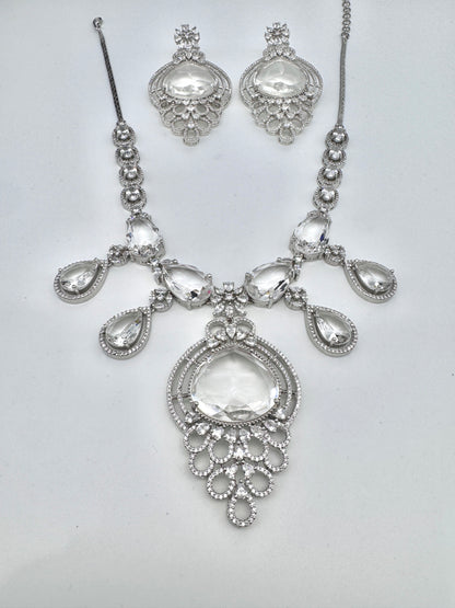 SARA CZ POLKI NECKLACE SET