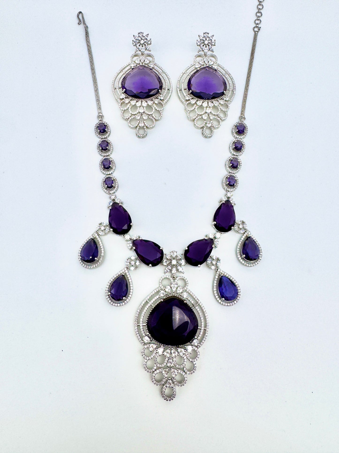 SARA CZ POLKI NECKLACE SET