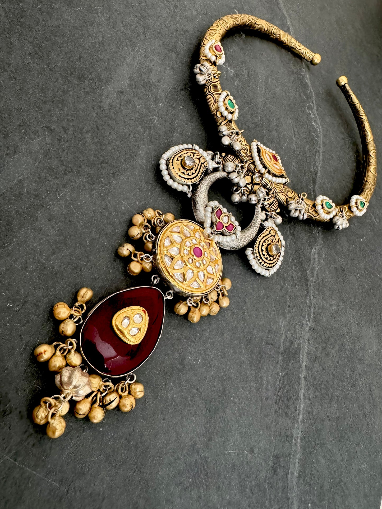 ANYA TWO-TONE HASLI PENDANT NECKLACE