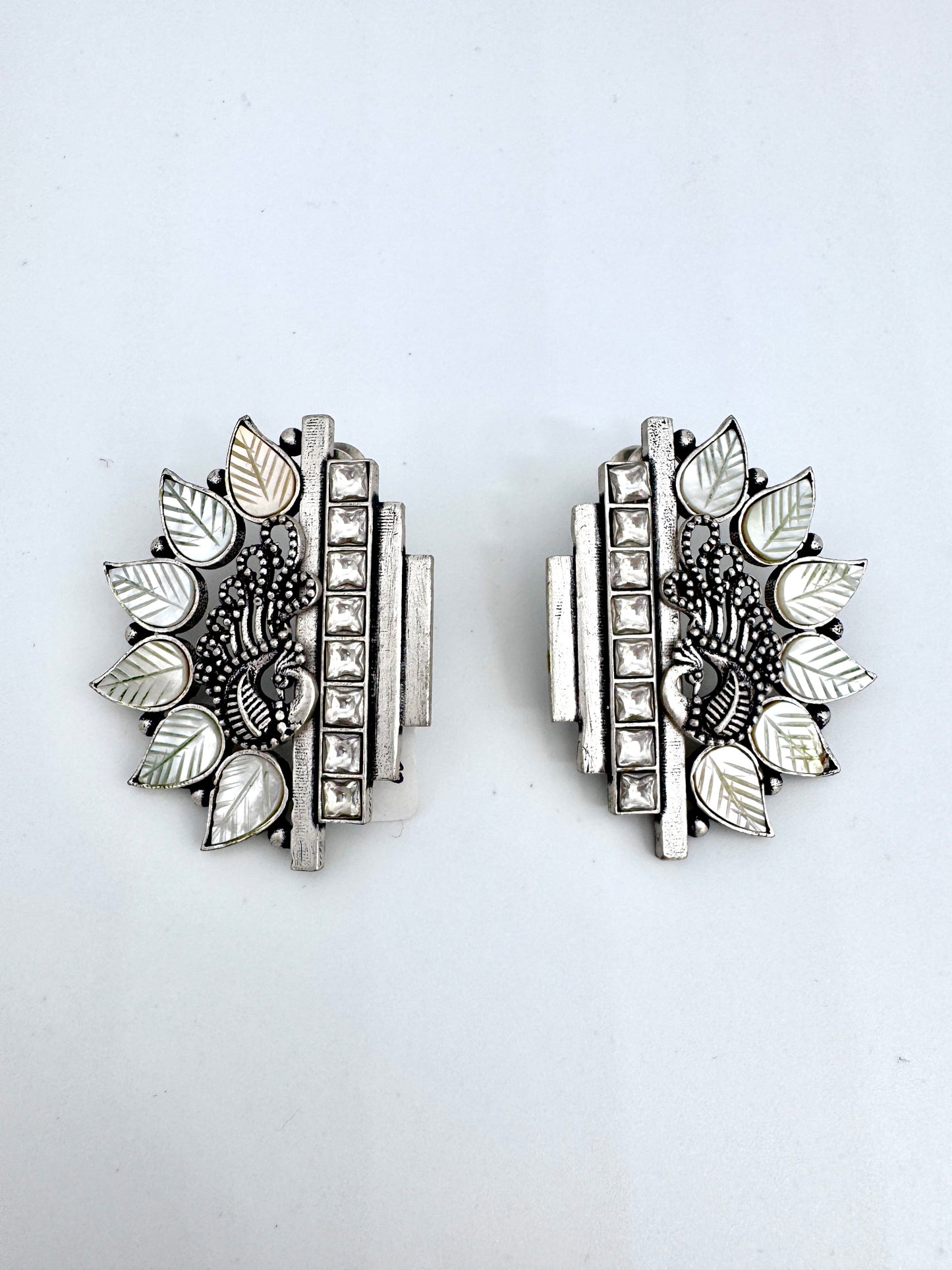 Simone Mother of Pearl Peacock Earrings