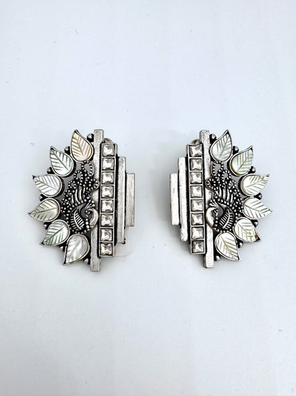Simone Mother of Pearl Peacock Earrings