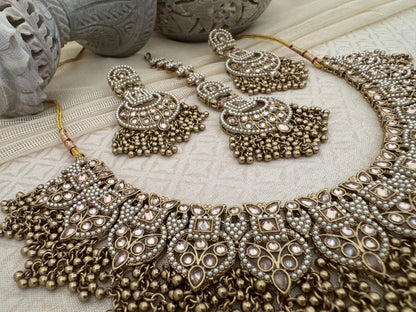LEAH BRONZE GOLD NECKLACE SET
