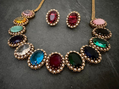 NOOR MULTICOLOR NECKLACE SET