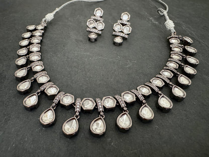ISHA POLKI CZ NECKLACE SET