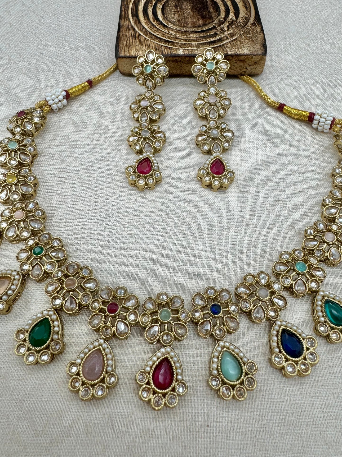 RIMAYA NAVRATAN MULTI NECKLACE SET