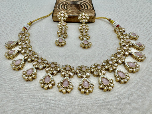 RIMAYA PINK NECKLACE SET