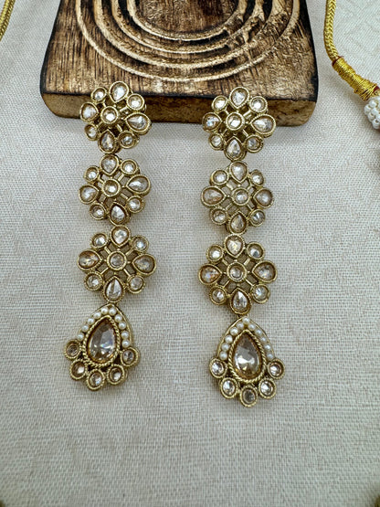 RIMAYA ANTIQUE GOLD NECKLACE SET
