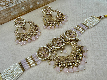 SAMIRA ANTIQUE GOLD CHOKER SET