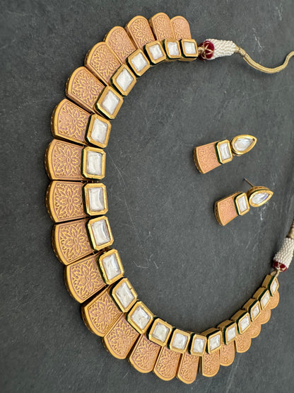 ROMA KUNDAN MEENAKARI NECKLACE SET