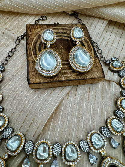 KASHNI NAVRATAN-CZ VICTORIA NECKLACE SET