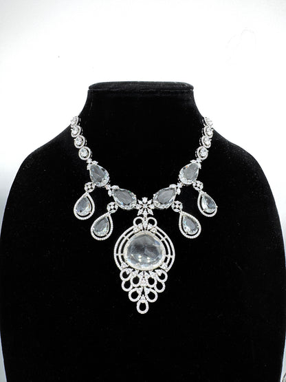 SARA CZ POLKI NECKLACE SET