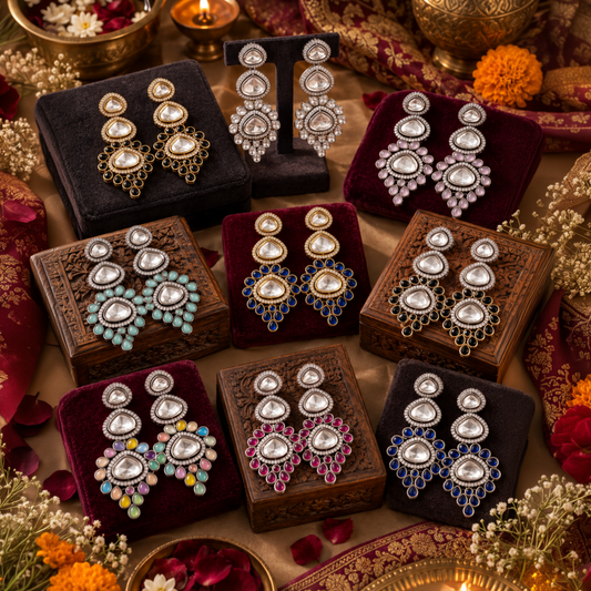 ANAYA MOISSANITE JHUMKA EARRINGS