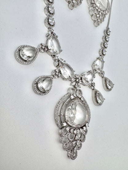 SARA CZ POLKI NECKLACE SET