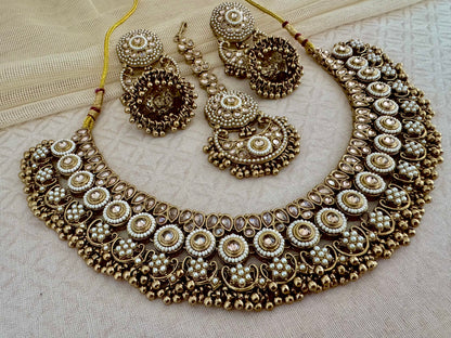 ARYA PEARL POLKI NECKLACE SET