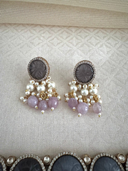 KRITI AMETHYST LAVENDER CHOKER SET