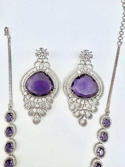SARA CZ POLKI NECKLACE SET