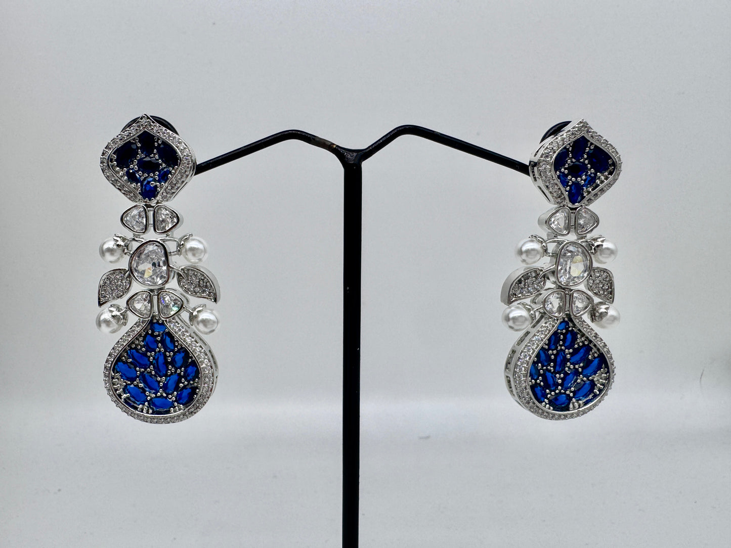 ARIELLE SAPPHIRE SILVER NECKLACE SET