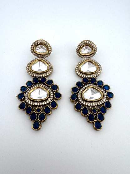 Anaya Statement Polki Earrings