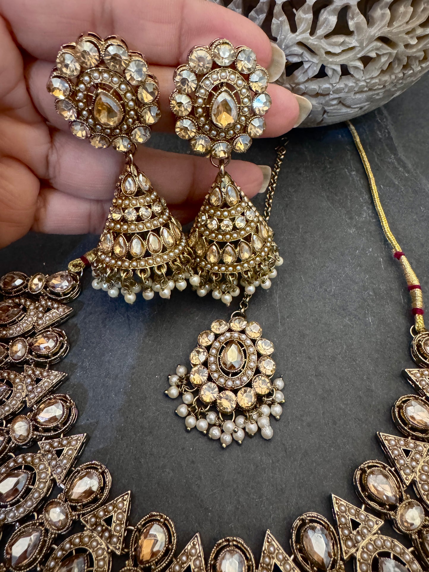 GINA GEOMETRIC NECKLACE SET