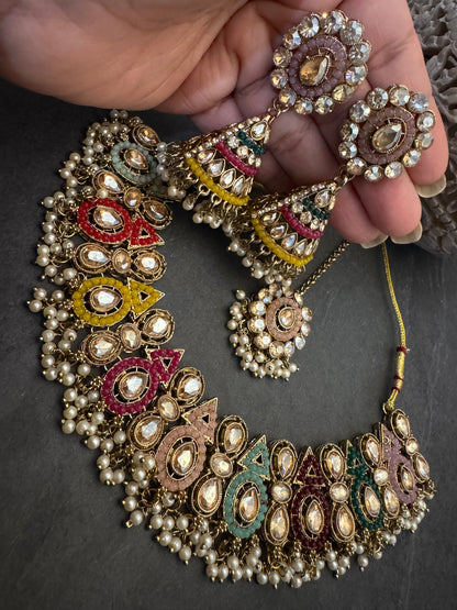 GINA GEOMETRIC NECKLACE SET