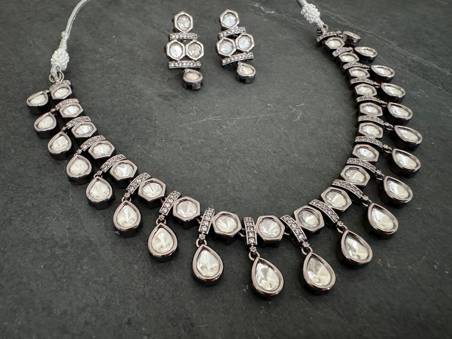 ISHA POLKI CZ NECKLACE SET