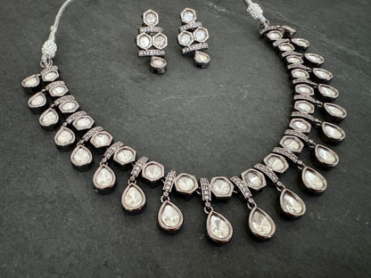 ISHA POLKI CZ NECKLACE SET