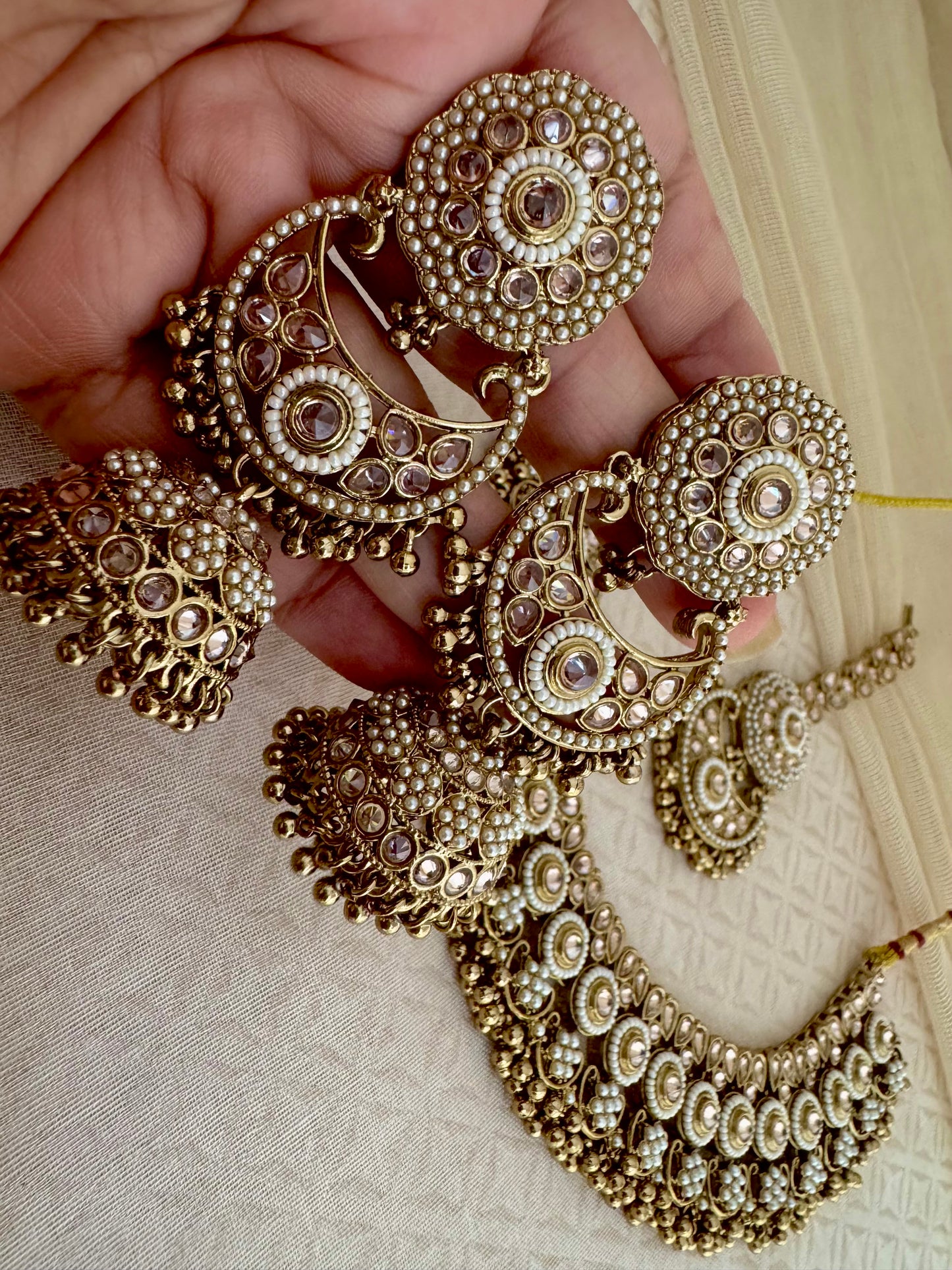 ARYA PEARL POLKI NECKLACE SET