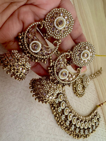 ARYA PEARL POLKI NECKLACE SET