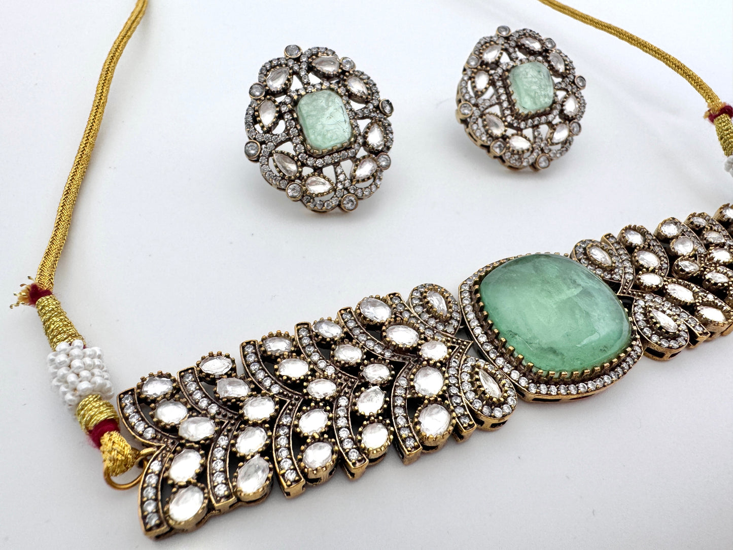 Ira Green Victorian Choker Set
